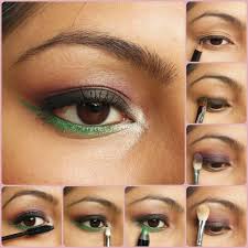 eye makeup tutorial pop of green