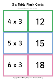 4 Times Table Folding Flash Cards Times Tables Flash Cards Flashcards 4 Times Table