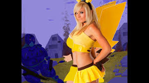 When she calls pikachu to battle. Picture Steps For My Pikachu Jessica Nigri Armour Image Youtube