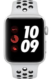 Apple Watch Series 3 42mm Silver Aluminum Case With Pure Platinum Black Nike Sport Band Silver Pure Platinu Apple Watch Nike Apple Watch Apple Watch Series 3