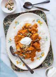 simple butter chicken with chickpeas