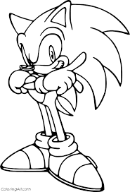 The coloring pages can be free printable with white and black pictures, drawings. Sonic The Hedgehog Coloring Pages Coloringall