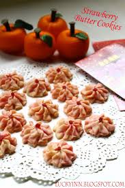 lucky inn 草莓牛油饼strawberry butter cookies butter cookies strawberry butter cookies