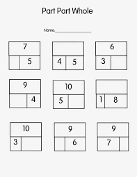Part Part Whole Practice 1st Grade Math Part Part Whole Math School