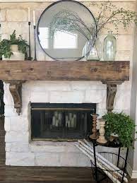 48 Nice Fireplace Decor Ideas Best For Wintertime Pimphomee Fireplace Mantel Decor Fireplace Mantle Decor Farmhouse Fireplace