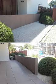 Wie Verschonert Man Eine Langweilige Betonwand Edel In Rotbraun Betonwand Wand Verputzen