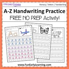 A Z Handwriting Practice Kids Handwriting Practice Handwriting Practice Free Handwriting Practice Worksheets