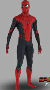 Spider Man In The Far From Home Suit Spiderman Suits Spiderman Comic Spiderman