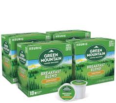 *offer valid for 20% off bagged coffee purchased on www.keurig.com through 11:59 p.m. Keurig 96 Ct Green Mountain Coffee Breakfast Blend K Cup Pods Qvc Com