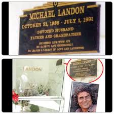 Michael Landon Buried At Hillside Memorial Park Cemetery Culver City California Famous Tombstones Famous Graves Grave Marker