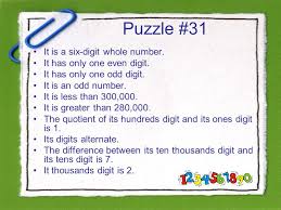 Logic Number Problems Grades Puzzles Challenge Puzzles Ppt Download