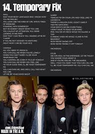 Temporary fix is a bonus track on the deluxe version of made in the a.m. One Direction Temporary Fix Lyrics One Direction Lyrics One Direction Songs One Direction Quotes