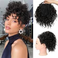 chignon disordinato coulisse elastica 8 riccioli sciolti estensioni dei  capelli chignon topper per capelli chignon sintetico parrucchino per donna  coda di cavallo corta e riccia