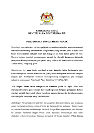 In this case of the month, this article seeks to thoroughly analyse the case of ketua pengarah jabatan alam sekitar & anor v kajing tubek & ors pertaining to the discrepancies in jurisdictional power in relation to environmental protection matters in malaysia, and the need for legislative reform to ensure that environmental protection is not. Jabatan Alam Sekitar On Twitter Kenyataan Media Pencemaran Sungai Meru Perak Putrajaya 10 April 2020 Saya Ingin Memaklumkan Bahawa Pejabat Saya Telah Menerima Aduan Menerusi Media Sosial Tentang Pencemaran Sungai Meru