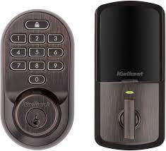 This mechanical surface mount keyless deadbolt is ideal for narrow style doors, thin cabinet doors, and. Kwikset 99380 002 Halo Wi Fi Smart Lock Keyless Entry Electronic Keypad Deadbolt Featuring Smartkey Security Venetian Bronze Amazon Com