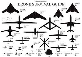 drones identification chart poster 24inx36in poster drone