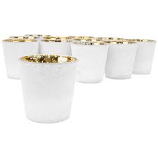 With proper care, these votive candle holders should last a lifetime. Amazon Com Koyal Wholesale 3 Tall White Frosted Ombre Mercury Glass Votive Candle Holders Set Of 12 Bulk Tealight Holders Tablescapes Wedding Home Decor Office Restaurant Table Setting Decorations Home Kitchen