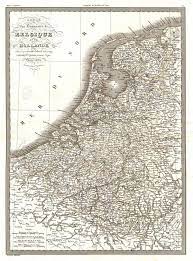 The coastal plain to the northwest, the central plateau, and the ardennes uplands to the southeast. Carte Des Royaumes De Belgique Et De Hollande Geographicus Rare Antique Maps