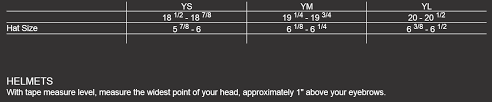 45 Rigorous Downhill Helmet Size Chart