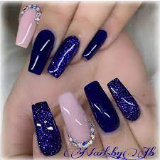 We have 100 graphics about diseños de uñas azul marino including images, pictures, photos, backgrounds, and much more. Unas De Acrilico Azul Rey Unas Bonitas