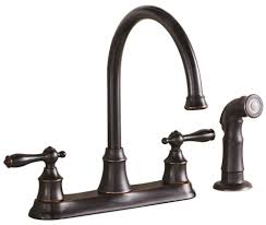 How to install a glacier bay kitchen faucet. Project Source Gatebridge Oil Rubbed Bronze 2 Handle Deck Mount High Arc Handle Kitchen Faucet Deck Plate Included In The Kitchen Faucets Department At Lowes Com