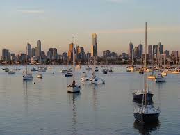 Beautiful Melbourne Skyline From St Kilda Melbourne Skyline St Kilda Skyline