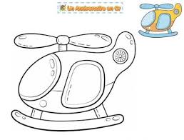 Et à partir de maintenant, voici le primaire photographie: Coloriage Helicoptere Pour Enfant Un Anniversaire En Or
