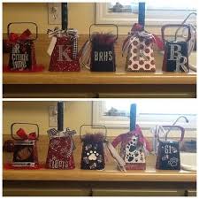 Show Off Your School Spirit By Decorating A Cowbell Or Two To Bring With For Those Football Games Football Fundraiser Football Cheer Football Crafts