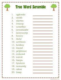 Maybe you would like to learn more about one of these? Printable Tree Word Scramble Game Scramble Words Scramble Game Word Scramble