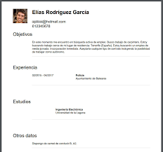 Plantillas curriculum vitae para rellenar gratis. Las Mejores Herramientas Para Hacer Curriculums