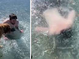 Tik Tok Stunt Gone Wrong Tiktoker Almost Dies After Getting Stuck Under Frozen Lake For Viral Video Americas Gulf News