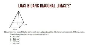 Seperti luas persegi panjang, keliling persegi panjang, dan lain sebagainya. Luas Bidang Diagonal Limas Youtube