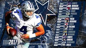Schedule Wallpaper For The Dallas Cowboys Regular Season 2017 Central European Time Made By Tgersdiy With Images