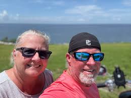 Friday evening looking east towards Ft. Gibson Lake