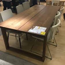Great Table Design Great Price Point Wish It Was A Different Color And Solid Wood Morbylanga Ikea Dining Dining Room Tables Ikea Ikea Dinning Room