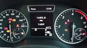 Mercedes B Class Dashboard Dash Lights Youtube