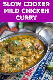 Slow Cooker Mild Chicken Curry Recipe With Coconut Milk Recipe Curry Recipes Curry Chicken Recipes Mild Chicken Curry Recipe