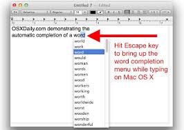 Instant Word Completion In Mac Os X With F5 Osxdaily
