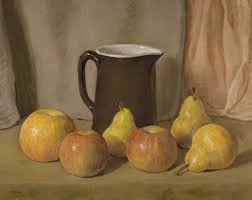 I'm not really a cocktail kind of person but the effort and skill the bartenders had was brilliant. Apples Pears And Dark Green Ceramic Pitcher Painting By Robert Holden