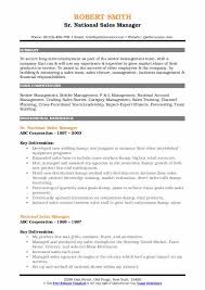 National Sales Manager Resume Samples Qwikresume