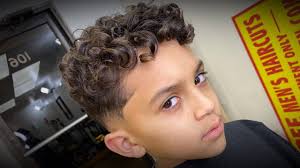 She has parted her texturized curls down the middle and sleeked them down with some hair gel and bobby pins to create a stunning style of contrasts. Cutting My Sons Hair Youtube