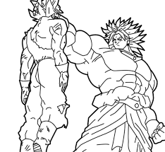 Si ademas de ser fanatico de dbs eres de los que les gusta dibujar pintar colorear o imprimir imagenes te traemos unos magnificos dibujos de dragon. Broly Vs Vegeta Lineart By Zignoth On Deviantart