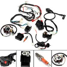 Wiring harness,offroadtown heavy duty wiring harness kit for led work light bar 12v 40a fuse relay rocker switch relay for trucks atv utv boat 4.5 out of 5 stars 91 $13.97 $ 13. Complete Electrics Wiring Wire Harness Cdi Assembly For Chinese Dirt Bike Atv Quad 150 250 300cc Buy From 50 On Joom E Commerce Platform