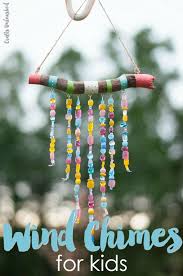 That vibe is totally fine with me, but it doesn't always complement our existing outdoor decor. Beaded Diy Wind Chimes For Kids