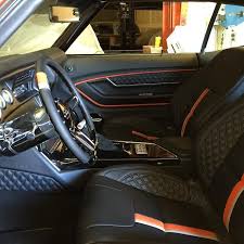 Custominterior Customupholstery Djdesigns Arcaudio Chevelle Sema2015 Costomconsole Interni Auto Auto Cabina