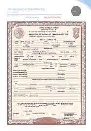 Mexican Birth Certificate Translation Template En 2020