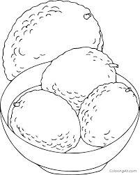 Download now (png format) this coloring page belongs to these categories: Lychees In The Bowl Coloring Page Coloringall