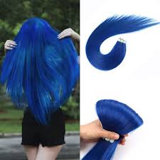 While blue hair might not be quite as popular among older women as it was a few decades ago, the fad hasn't died out. Blue Hair Extensions The On Trend Hair Extensions In Modern Life