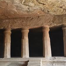 Elephanta caves, located near Mumbai ...