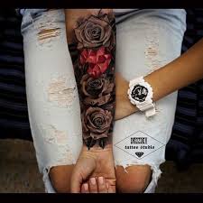 Black And Grey Sleeve With Color Not This Design But I Love The Pop Of Color In The All Black Tattoo Tattoos Cover Tattoo Forearm Tattoos